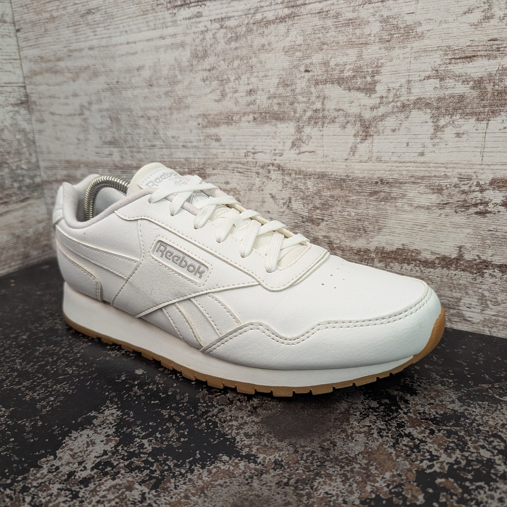 Mens Reebok Classic Athletic Shoes Sz 9 Used VGC White Leather CM9203 - Picture 2 of 9